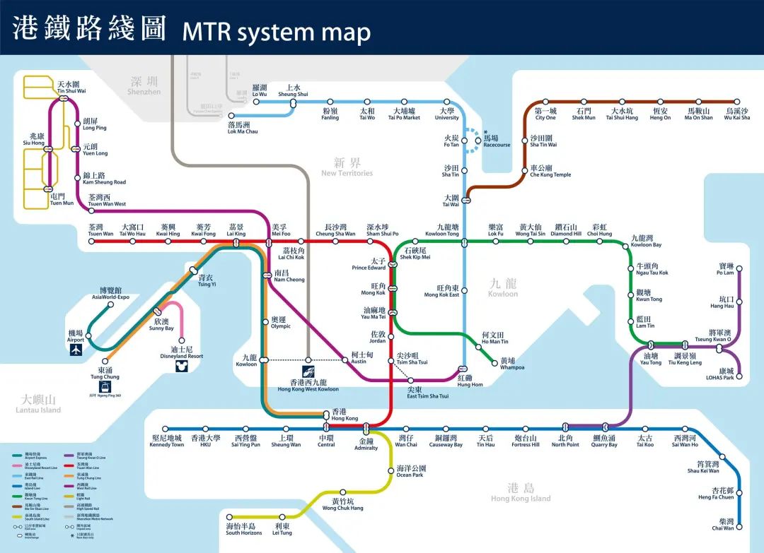 香港最新地铁线路图，时代与城市的交织脉络