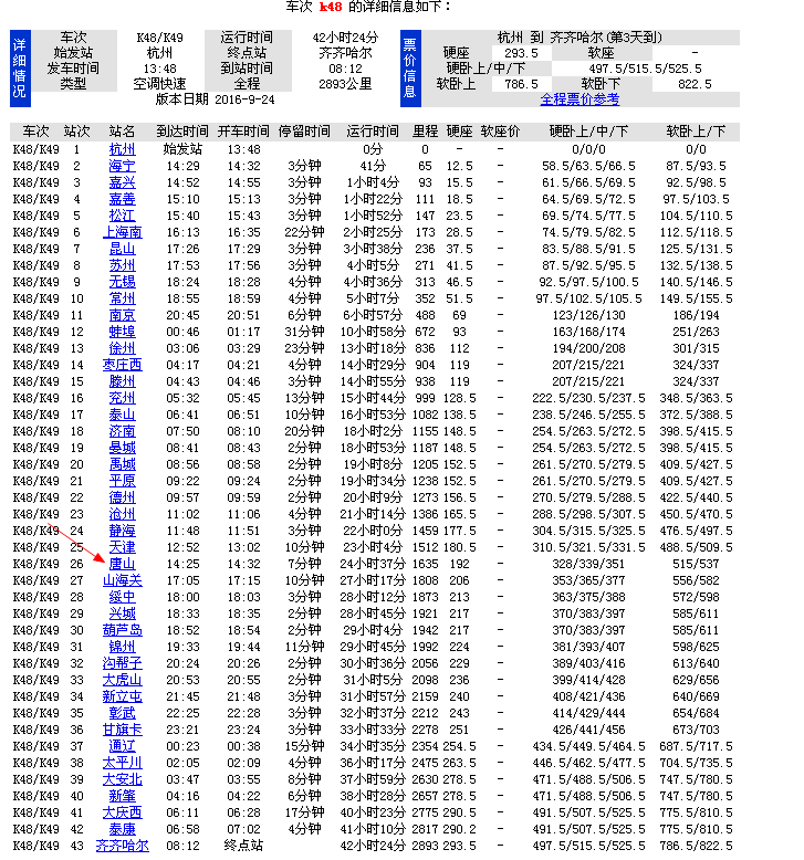 K814次列车最新时刻表及查询步骤指南